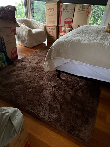 Customer photo review of Deluxe Shaggy Relax Mat - 35mm Memory Foam