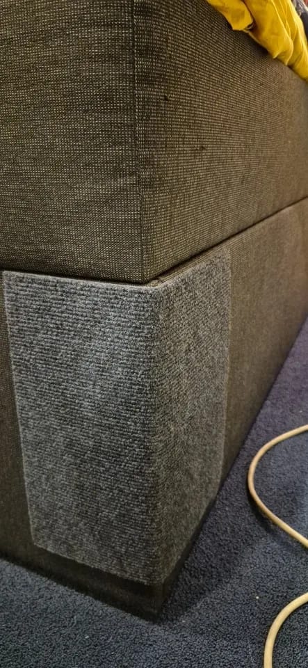 Customer photo review of Cats Scratch Self-Adhesive Carpet
