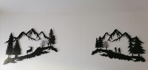 Customer photo review of Décoration Murale en Métal - Les Aventuriers de la Montagne (v2)