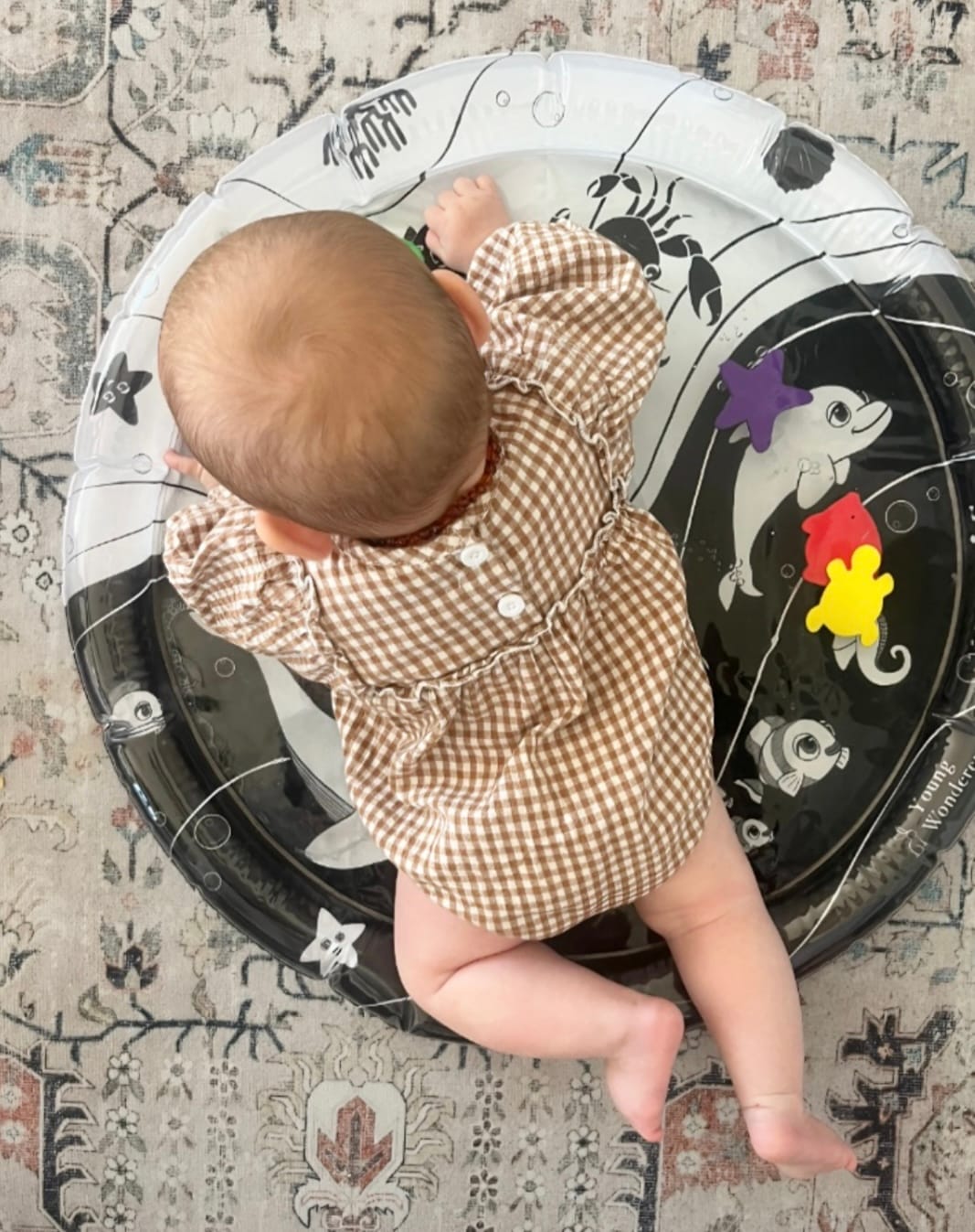 Customer photo review of Under The Sea High Contrast Sensory Water Mat