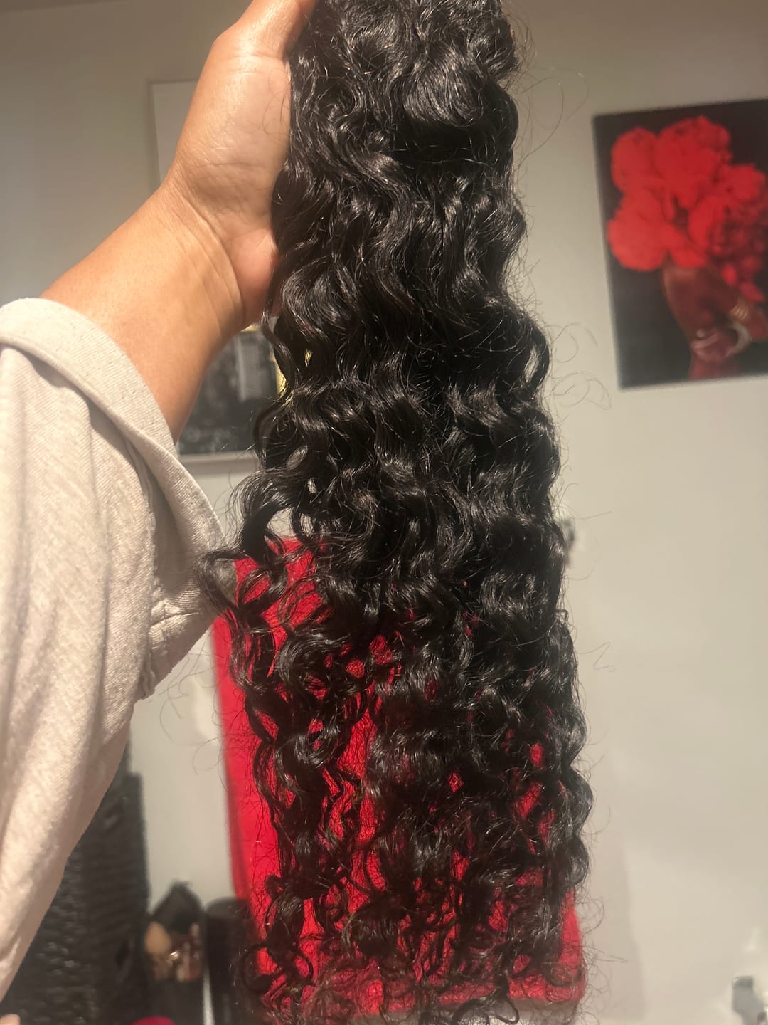 Customer photo review of Indian Curly Bundle