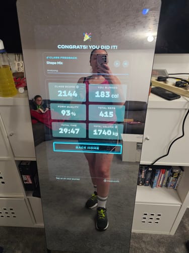 Customer photo review of MAGIC AI: Fitness Smart Mirror