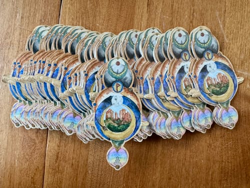 Customer photo review of Cut to Shape Stickers