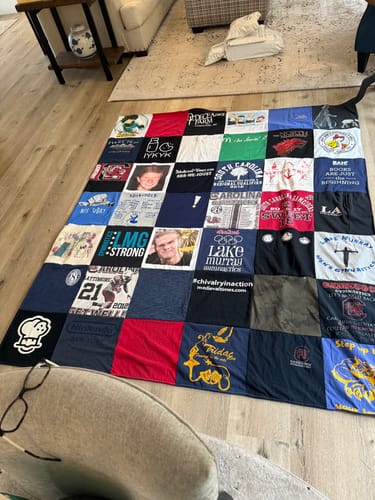 T-shirt quilt from university of north carolina by Jennifer from CA