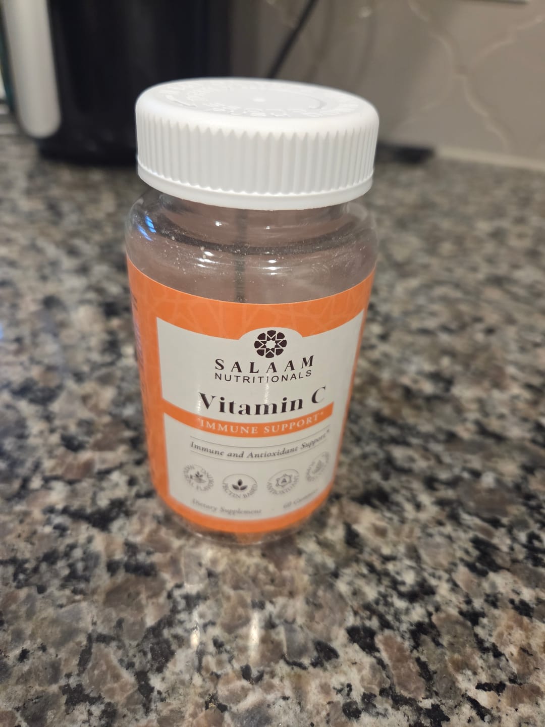 Customer photo review of Halal Vitamin C Chewable Gummies - 60 Count | Salaam Nutritionals