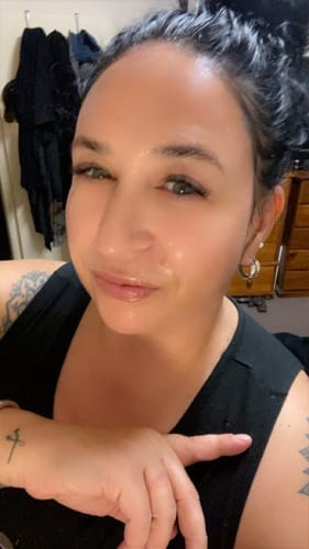 Customer photo review of The Naked Skin™ Collagen Overnight Wrapping Mask