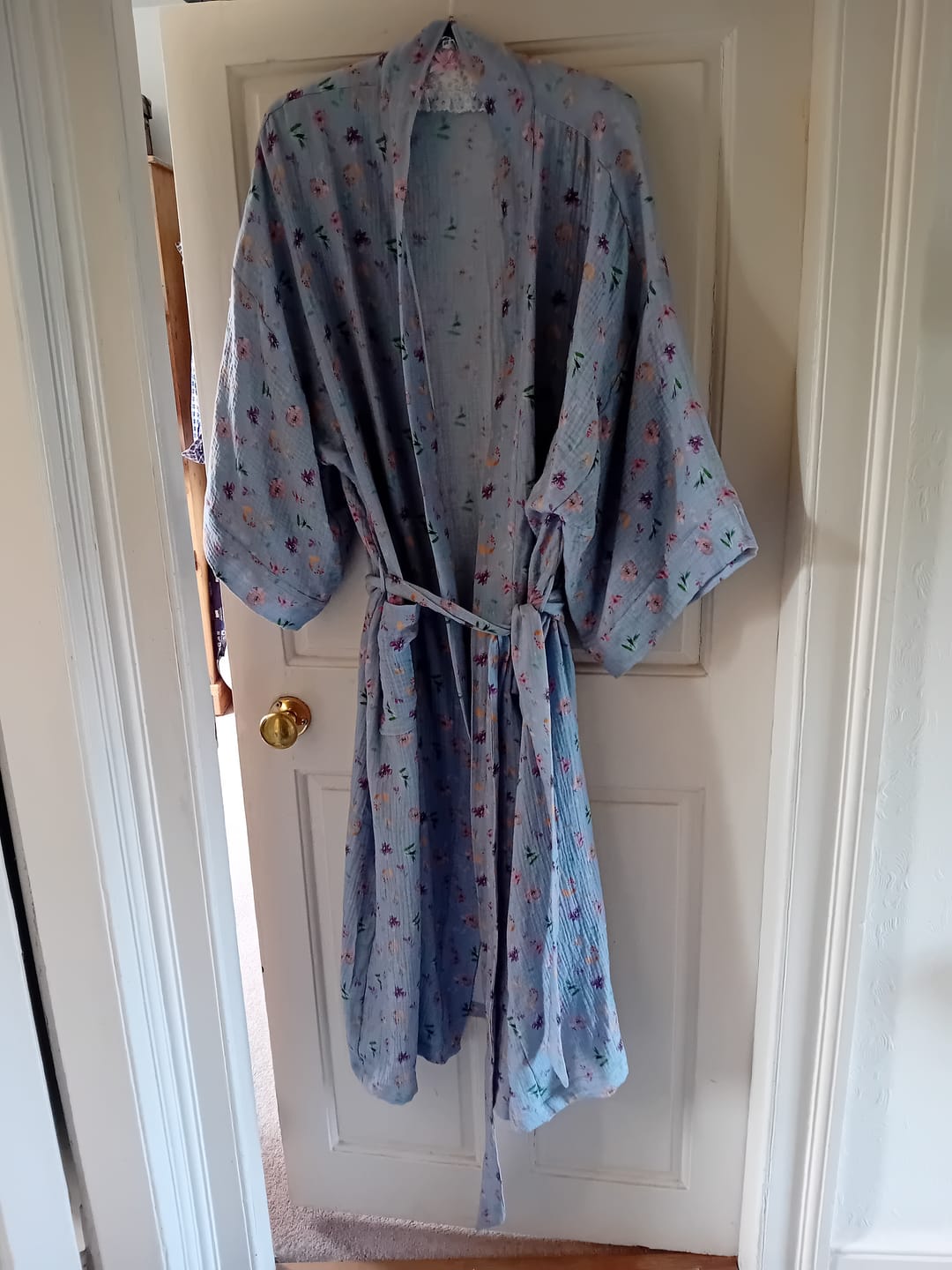 Customer photo review of Spring Floral Garden Double Gauze Fabric