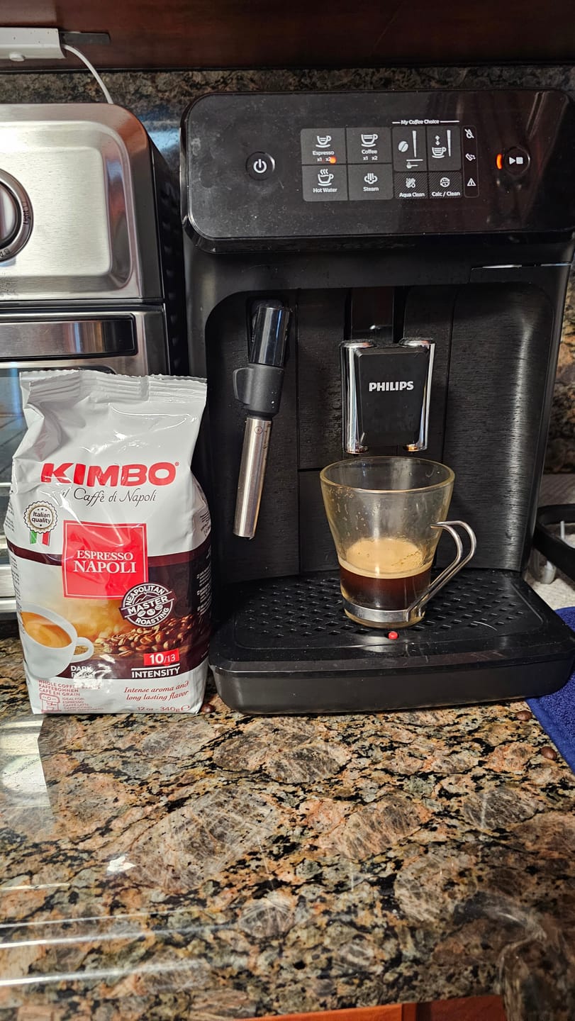 Customer photo review of Napoli Whole Bean Coffee - 12oz Bag
