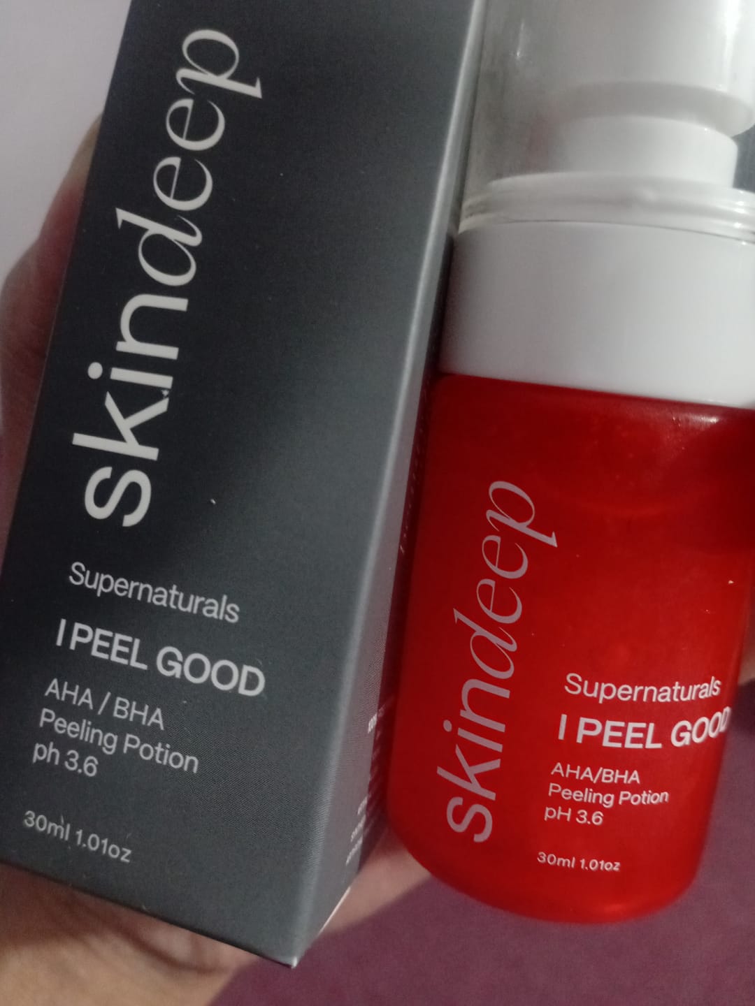 Customer photo review of I PEEL GOOD - AHA/BHA Peeling Potion