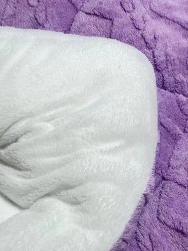 Customer photo review of SnuggleSnow Winter Fleece Blanket