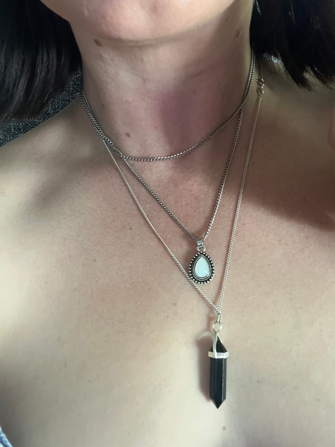 Customer photo review of Moon Diva Necklace