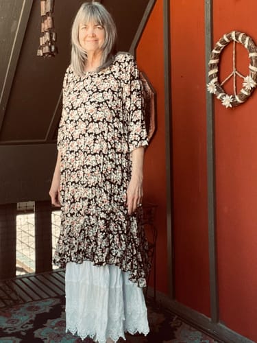 Customer photo review of Babette's Dress Rayon Floral