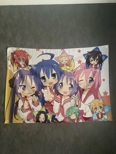 undefined review of Anime Lucky Star Kawaii Izumi Konata Tapestry Japanese Room Decor image 1 out of 1