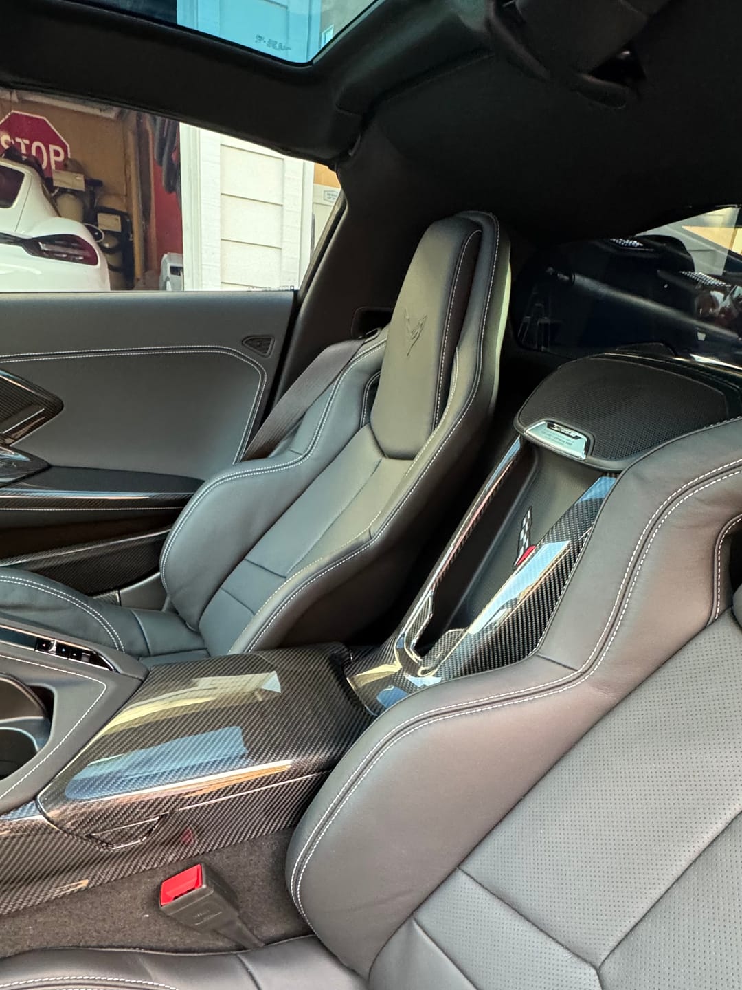 Customer photo review of Corvette C8 Center Console Armrest Cover