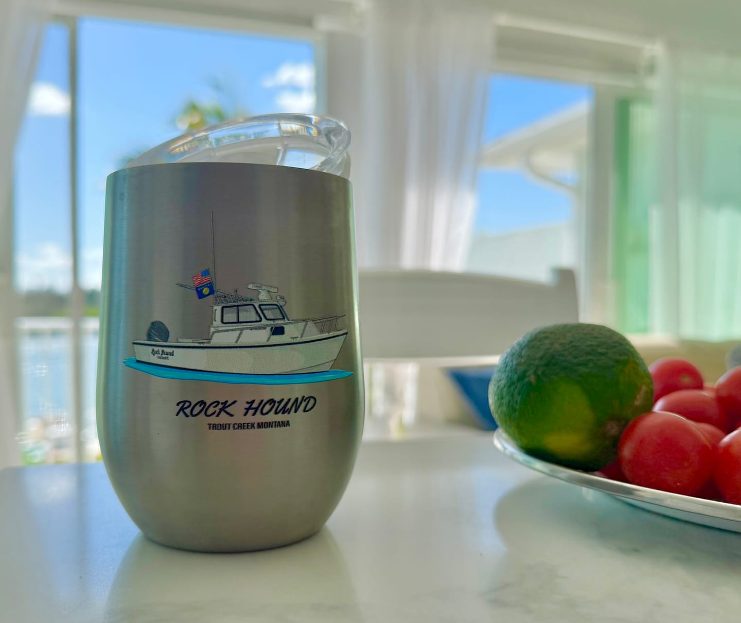 Customer photo review of Custom Wine Tumblers