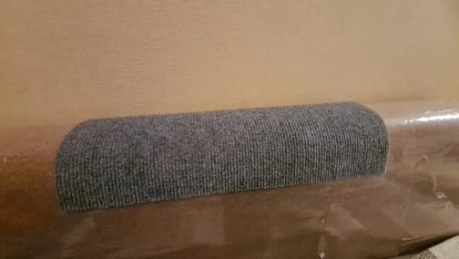 Customer photo review of Cats Scratch Self-Adhesive Carpet