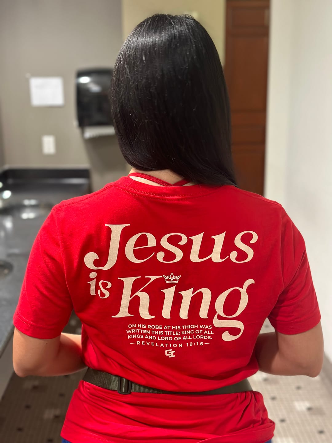 Customer photo review of [Limited Edition] 'Jesus Is King' Lightweight T-Shirt