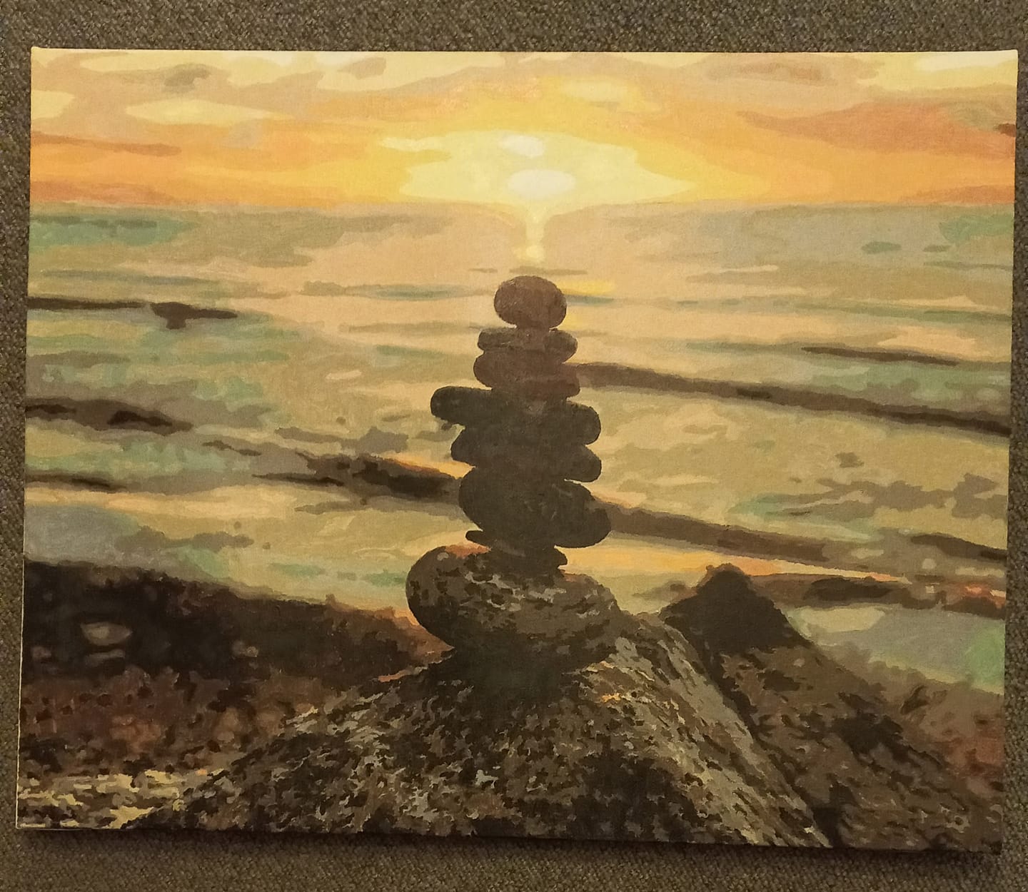 Customer photo review of Malen nach Zahlen - Ostsee - Steine