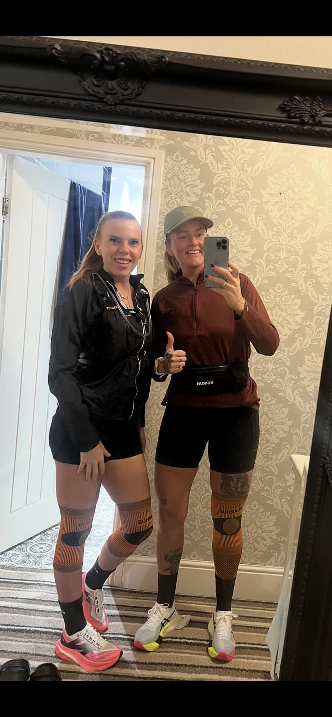 Customer photo review of Calf Compression Support Sleeve For Shin Splint Pain Relief