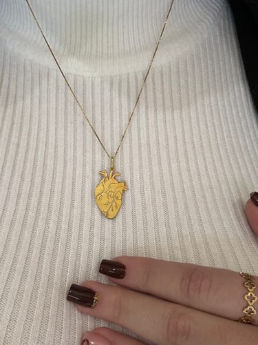 Customer photo review of Collana Cuore Anatomico