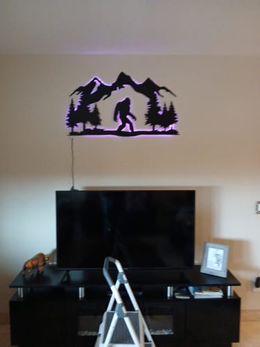 Customer photo review of Bigfoot - Metal Wall Art