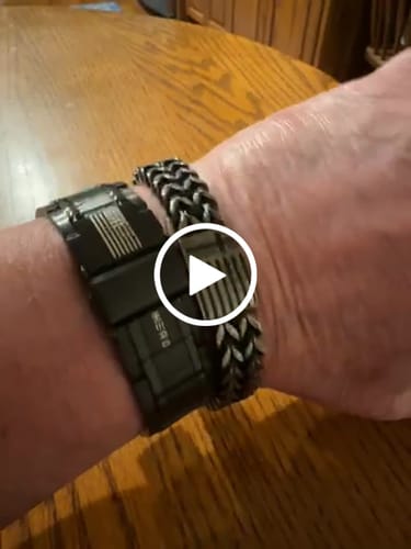 Customer video review of Buy Bracelet, Get Matching Necklace for FREE: "In God We Trust" Bracelet & Necklace Set: Helps Pair Veterans With A Service Dog Or Shelter Dog