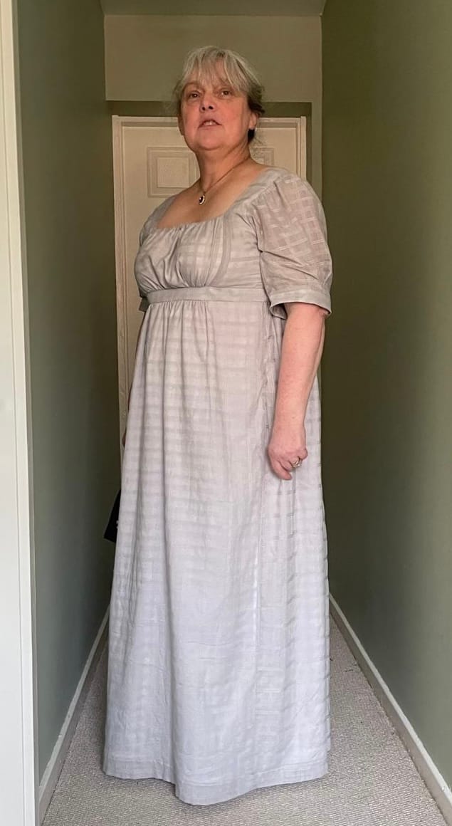 Customer photo review of Grey Checkered Muslin Fabric