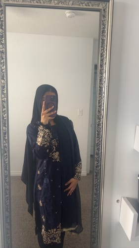 Customer photo review of HK249 - Navy Readymade Linen Suit