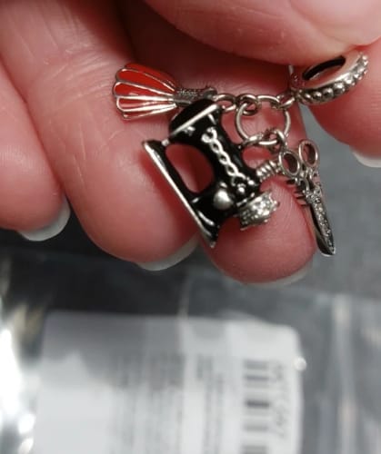 undefined review of 925 Sterling Silver Sewing Charm image 1 out of 1