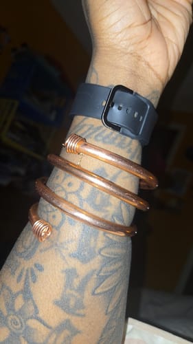 Customer photo review of 333 SPIRAL POWERCUFFS | ENERGY CONDUCTOR | SUPER COILS