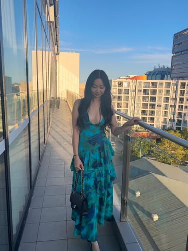 Customer photo review of Marina Maxi Dress - Green
