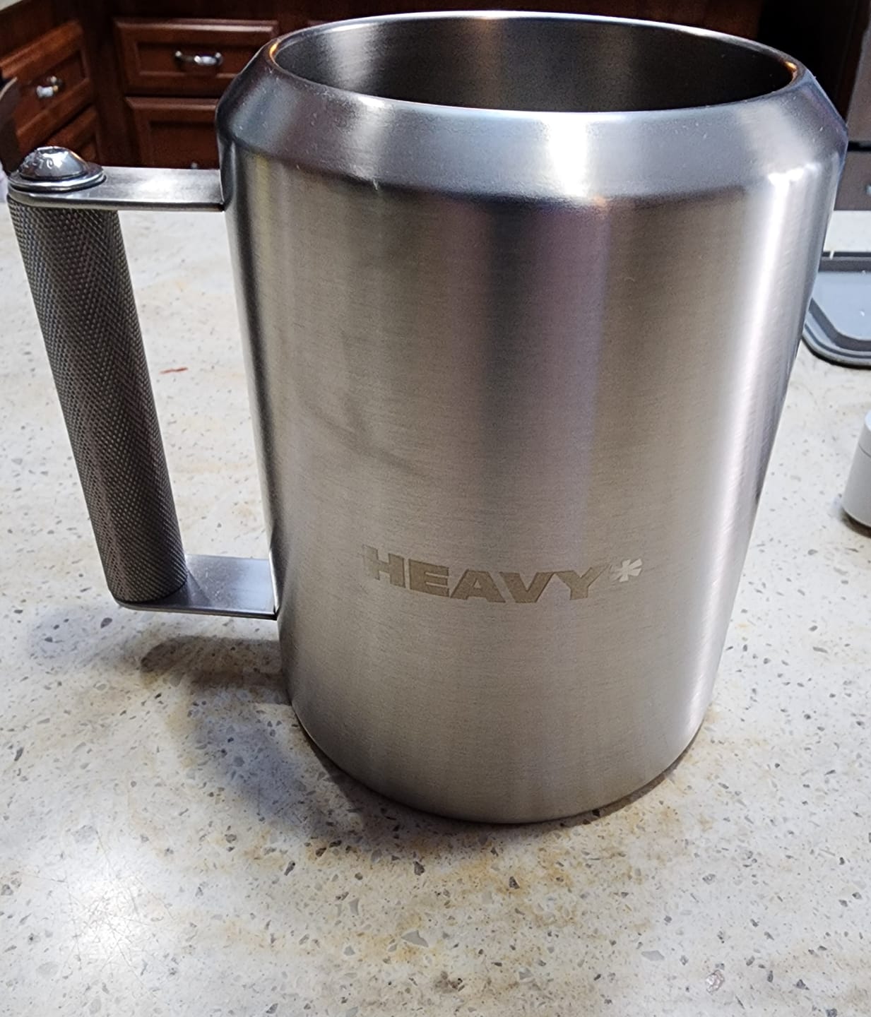 Customer photo review of Heavy* Mug | The World's Heaviest Mug