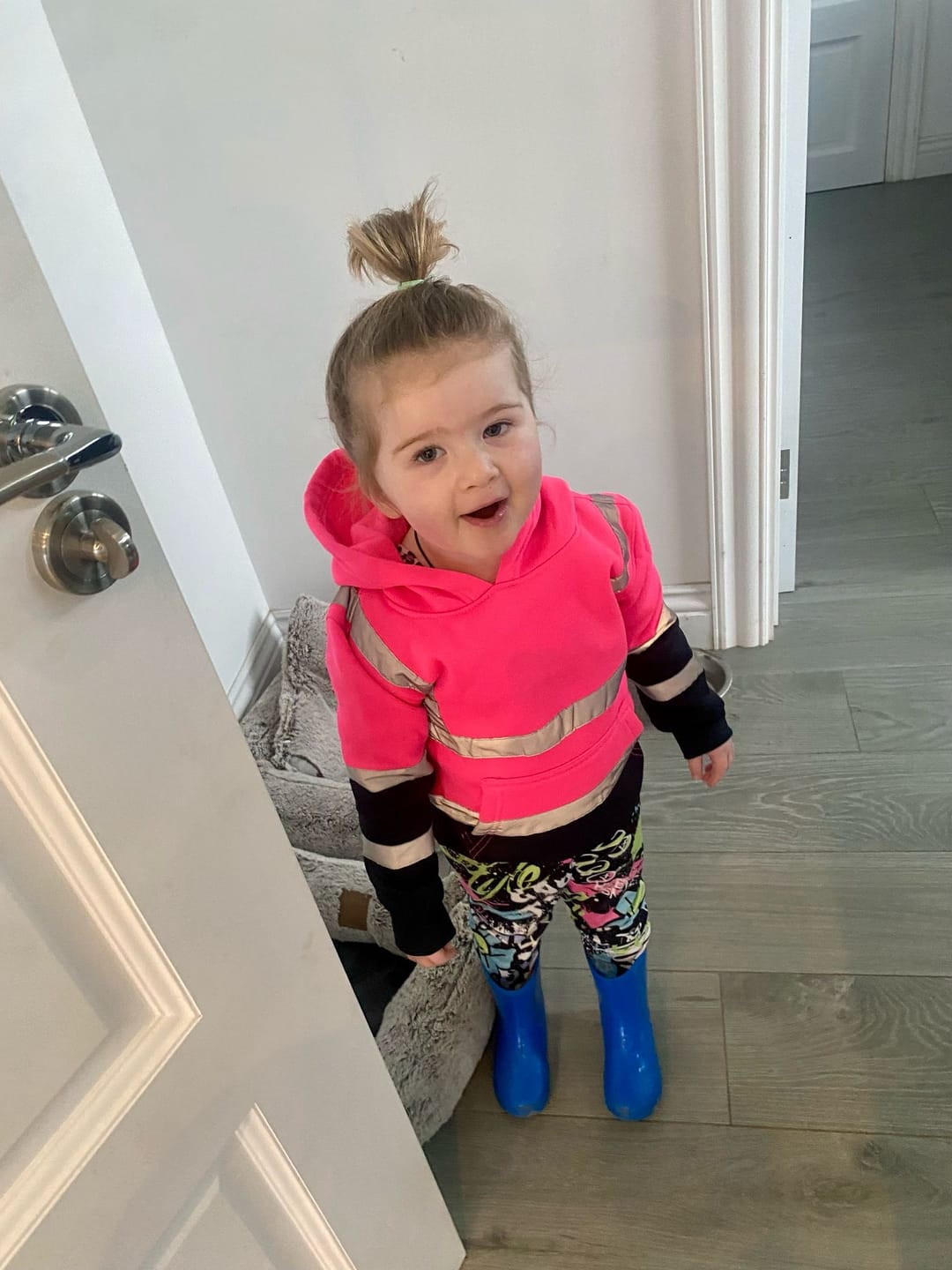 Customer photo review of Hi Vis Hoodie Kids