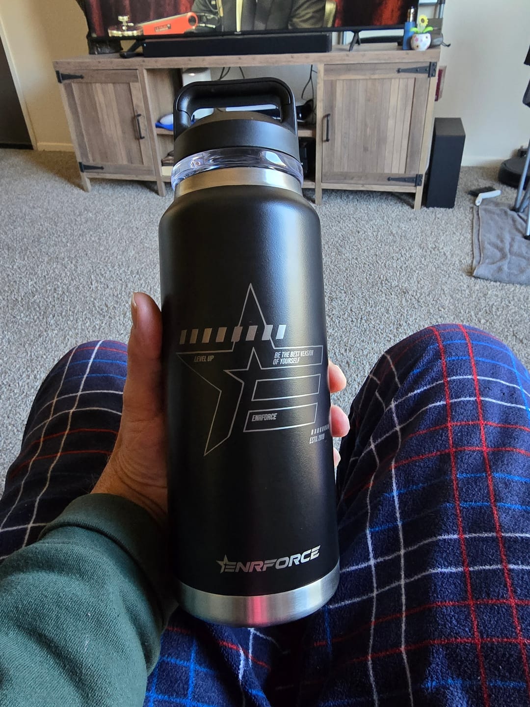 Customer photo review of Enrforce Rambler Water Bottle