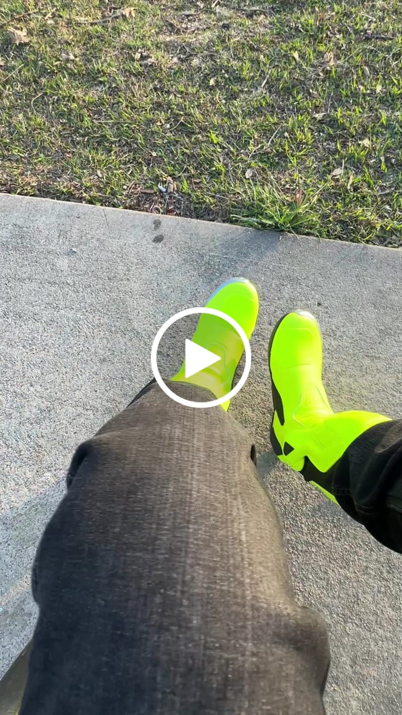 Customer video review of Allgoal Motorcycle Riding Boots Green
