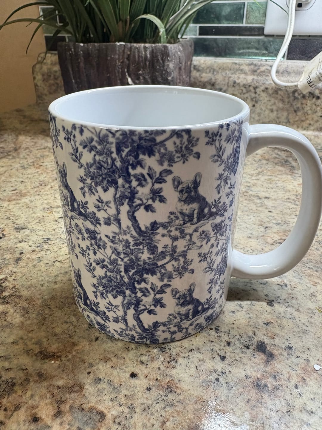 Customer photo review of French Bulldog French Toile De Jouy Mug
