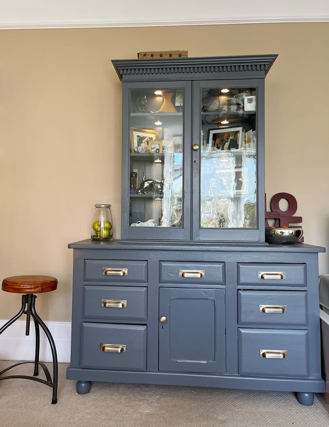 Customer photo review of Classic Aged Brushed Brass Cupboard Handles