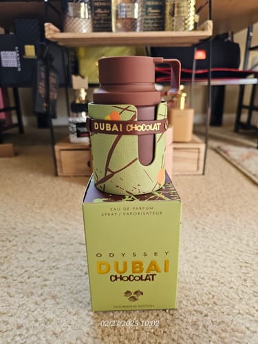 Customer photo review of Armaf Odyssey Dubai Chocolat Eau de Parfum Spray for Unisex, 3.4 Oz