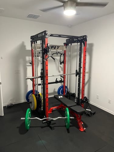 Customer photo review of RitFit M1 2.0 Smith Machine Home Gym Package Comprehensive All-In-One Workout System