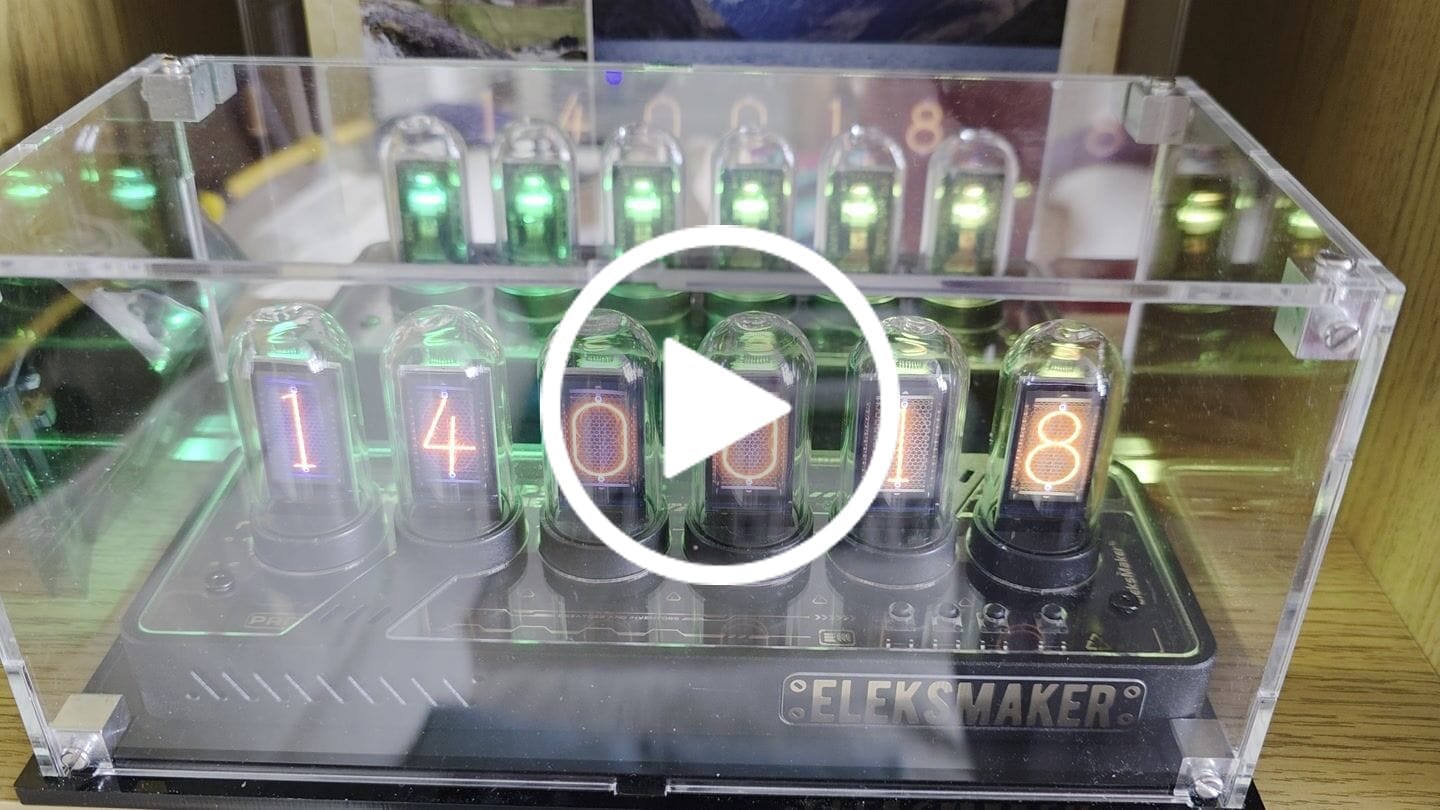 Customer video review of EleksTube IPS Pro Limited Edition 6-Bit Digital Clock