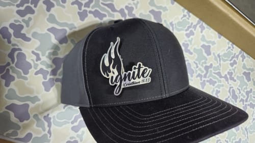 Customer photo review of Thick Leatherette Sheet - Irisland Camo / Black (12"x24")