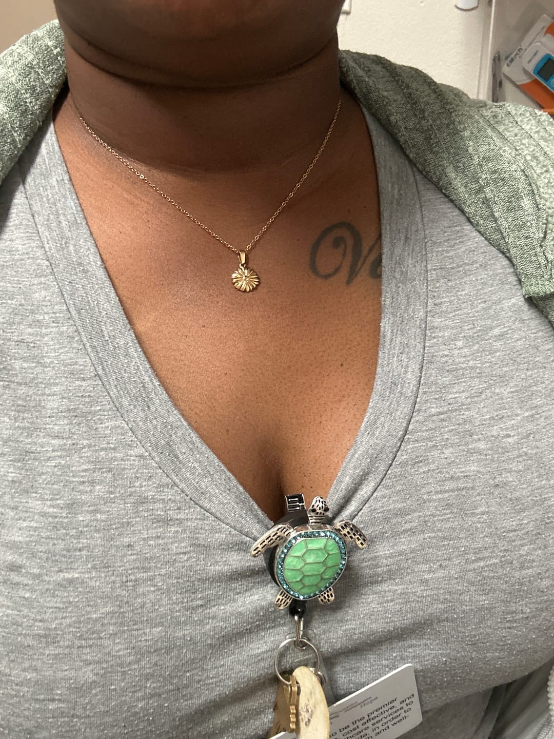 Customer photo review of Flower Necklace