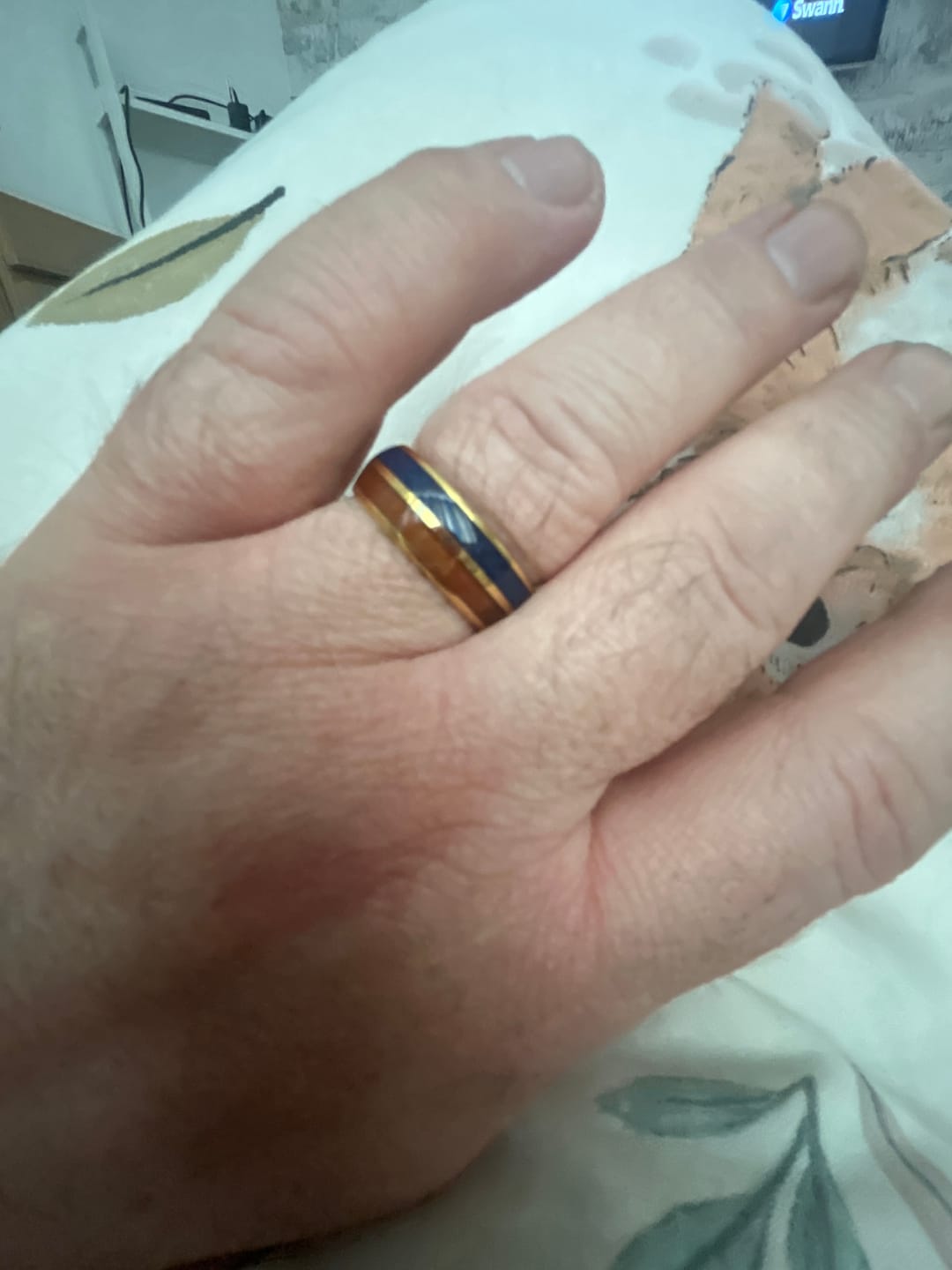 Customer photo review of The Golden Blue Wonder Ring Set