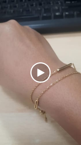 Customer video review of Bar Charm Bracelet