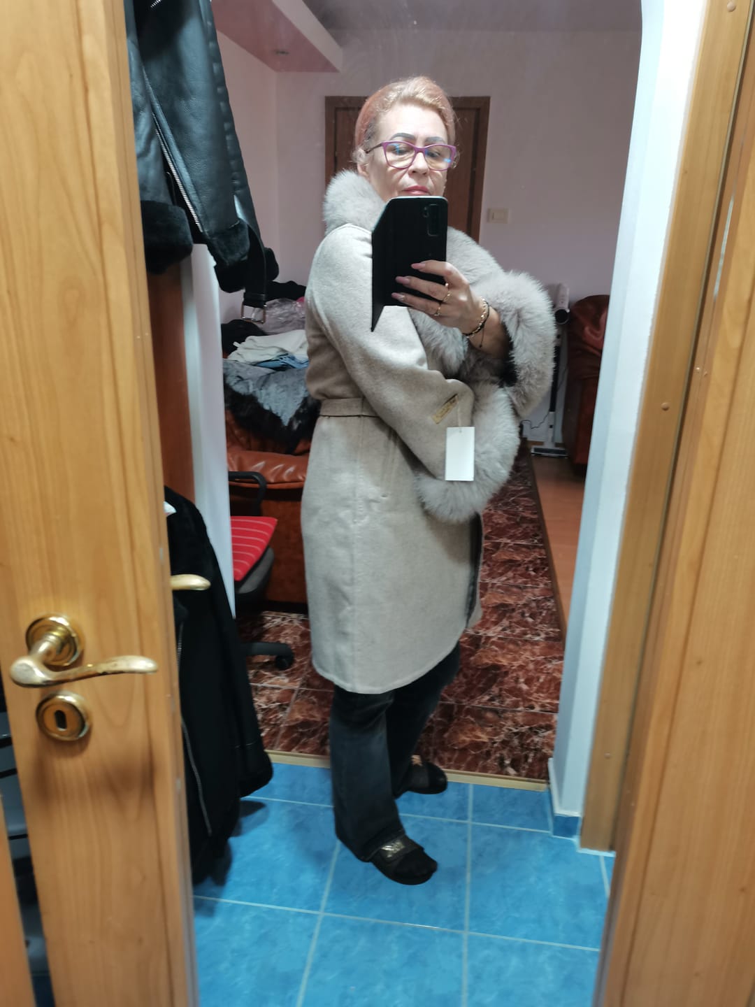 Customer photo review of Palton alpaka Ami Beige