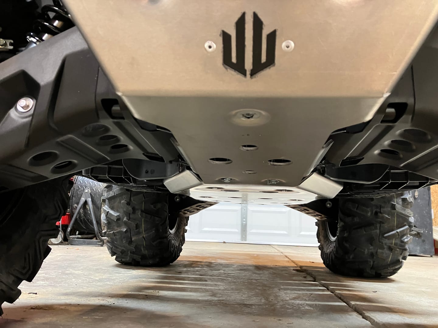 Customer photo review of Full Frame Skid Plate Kit — Yamaha Grizzly 550/700