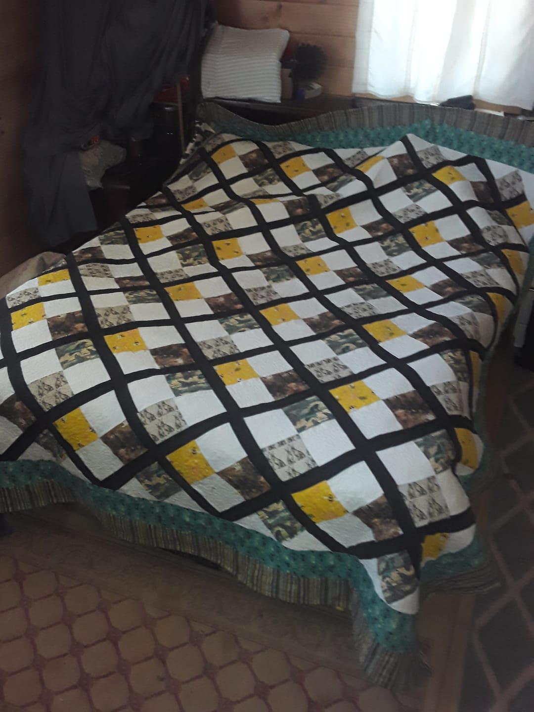 Customer photo review of End of Bolt Mystery Fabric