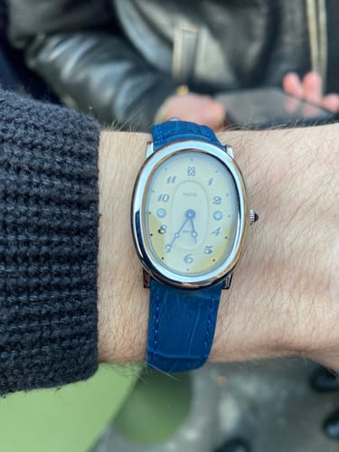 Customer photo review of Oval Bubble Diamond Watch (24mm x 30mm)