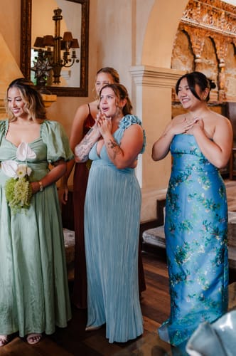 Isabel O. review of Cleo Strapless Column Gown by Theia Couture - RENTAL image 1 out of 3