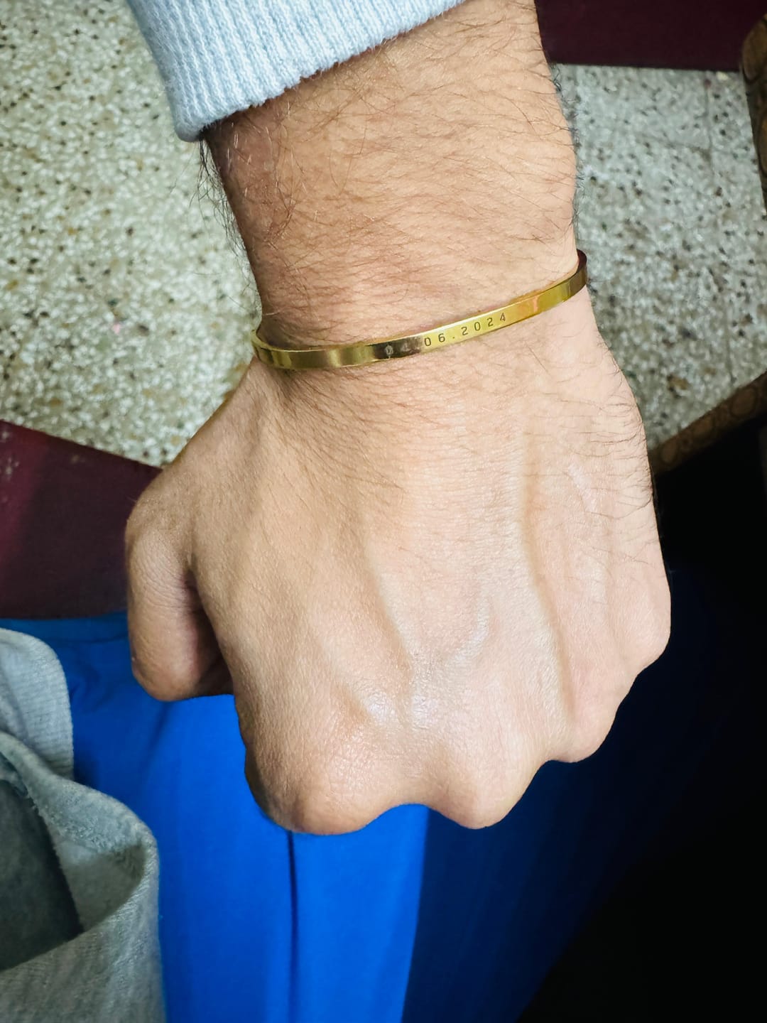 Customer photo review of Personalised Classic Bracelet